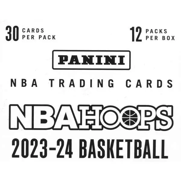NBA Panini 2023-24 Hoops Basketball Trading Card VALUE Box [12 Packs]