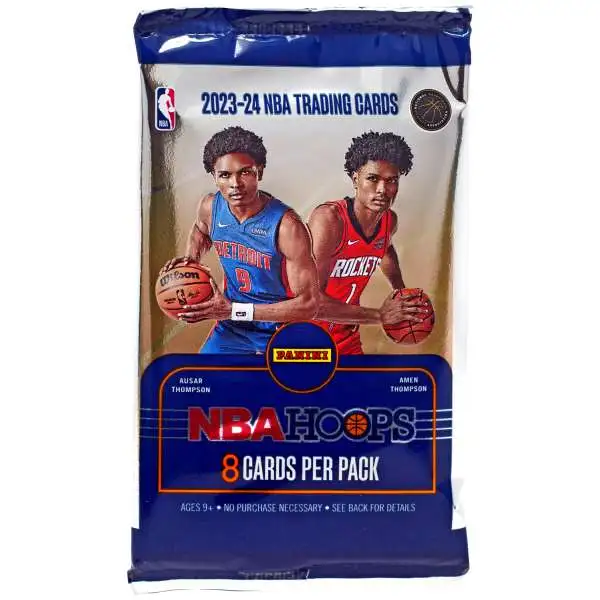 NBA Panini 2023-24 Hoops Basketball Trading Card RETAIL Pack [8 Cards]