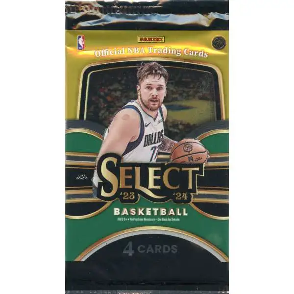 NBA Panini 2023-24 Select Basketball Trading Card MEGA Box Pack [4 Cards]