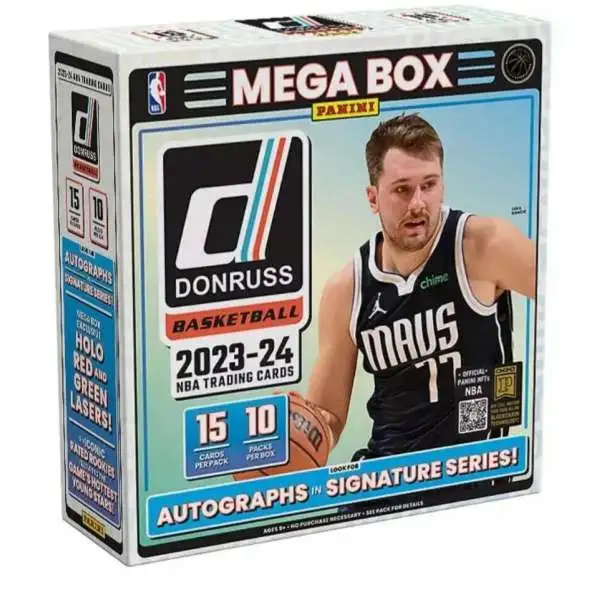 NBA Panini 2023-24 Donruss Basketball Trading Card MEGA Box [10 Packs]