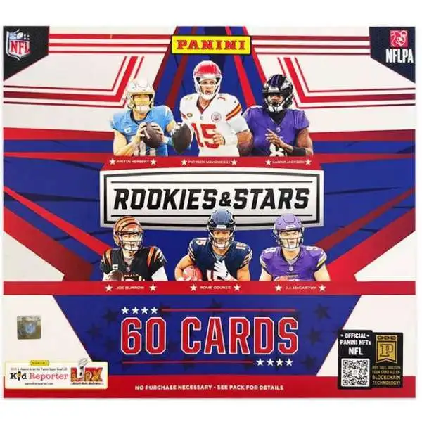 NFL Panini 2024 Rookies & Stars Football Trading Card LONGEVITY Box [60 Cards]