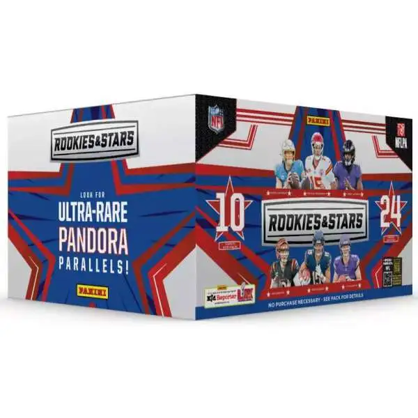NFL Panini 2024 Rookies & Stars Football Trading Card RETAIL Box [24 Packs]