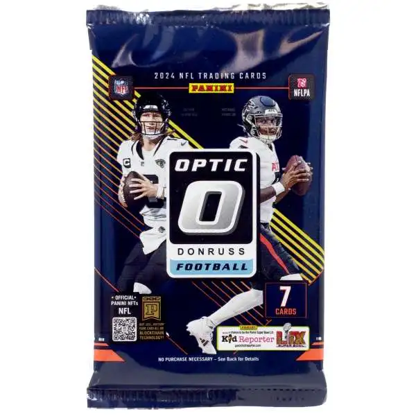 NFL Panini 2024 Donruss Optic Football Trading Card MEGA Box Pack [7 Cards]
