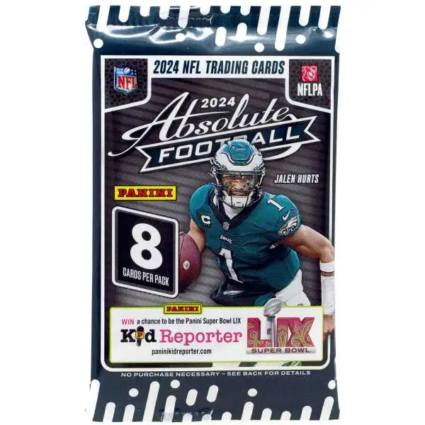 NFL Panini 2024 Absolute Football Trading Card RETAIL Pack [8 Cards]