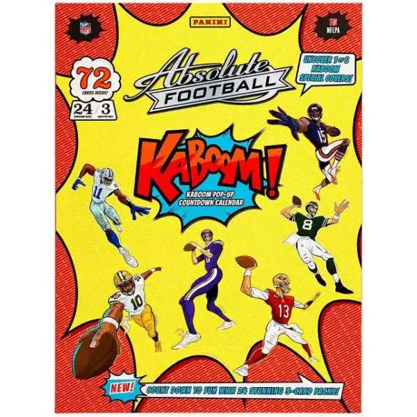 NFL Panini 2024 Absolute Football KABOOM! Pop-Up Countdown Calendar [24 Packs]