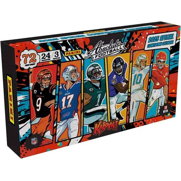 NFL Panini 2025 Absolute Football Countdown Calendar [24 Packs]