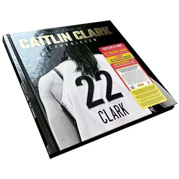 WNBA Panini 2025 Caitlin Clark Chronicled Exclusive Trading Card Collection & Keepsake [8 Packs (32 Cards), Red Halo & Red Cracked Ice Parallels]