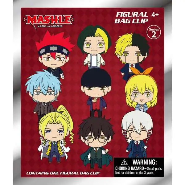 3D Figural Foam Bag Clip Mashle: Magic and Muscles Series 2 Mystery Pack [1 RANDOM Figure]