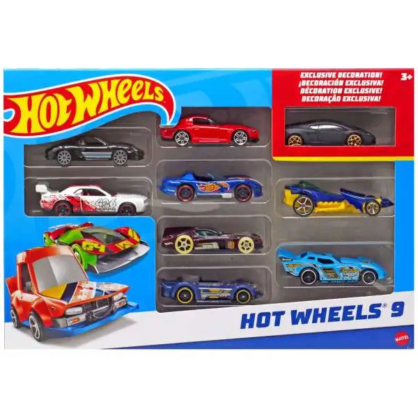 Hot Wheels 9 Diecast Car 9-Pack [9 RANDOM Cars]