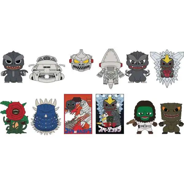3D Figural Foam Bag Clip Godzilla Classic Series 6 Classic Series 6 Mystery Pack [1 RANDOM Figure]