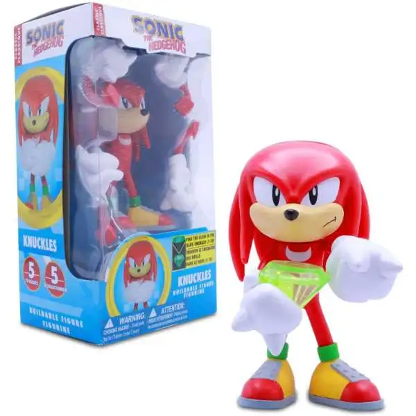 Sonic The Hedgehog Series 2 Knuckles Buildable Figure [Find the Glow-in-the-Dark Emerald!]