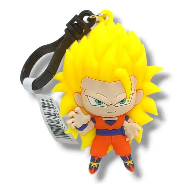Dragon Ball Z Figural Bag Clip Series 7 Super Saiyan 3 Goku Minifigure [Loose]
