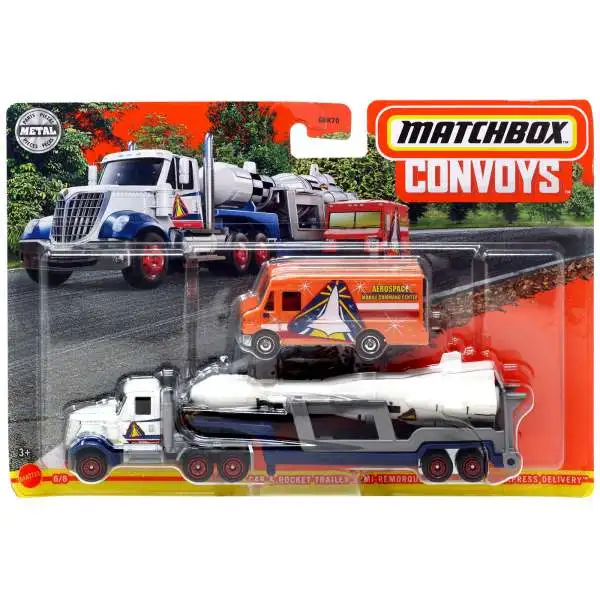 Matchbox Convoys Lonestar Cab & Rocket Trailer with Express Delivery Diecast Vehicle