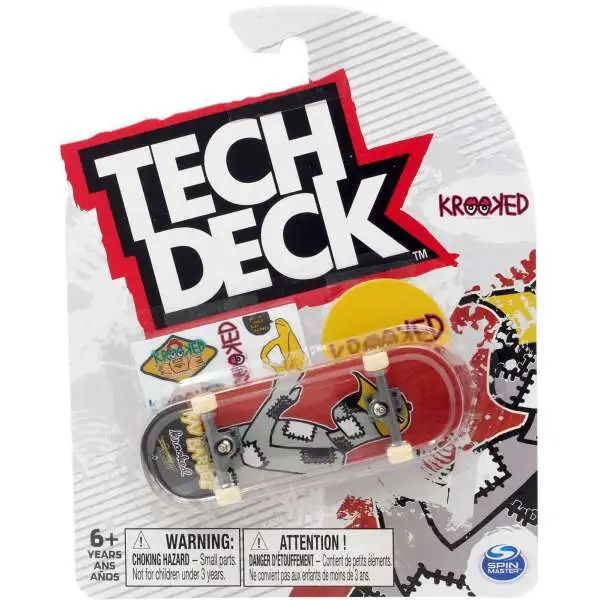 Tech Deck Krooked 96mm Common Mini Skateboard [Ray Barbee]