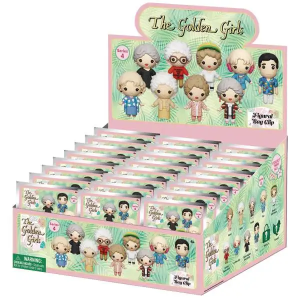 3D Figural Keyring Golden Girls Series 4 Mystery Box [24 Packs]