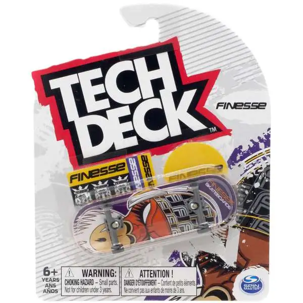 Tech Deck Finesse 96mm Mini Skateboard [Purple]
