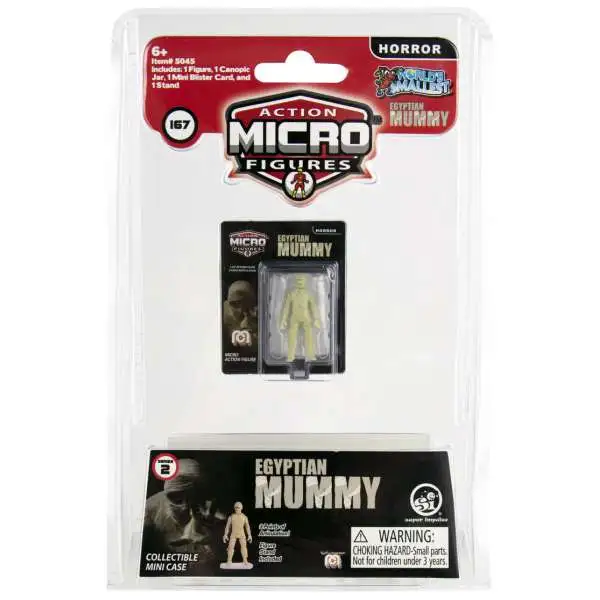 World's Smallest Mego Action Micro Figures Egyptian Mummy 1.25-Inch Micro Figure