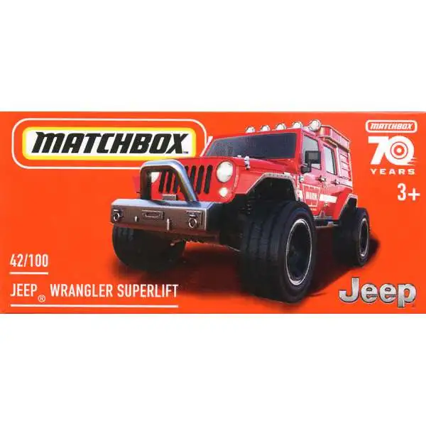 Matchbox Drive Your Adventure Jeep Wrangler Superlift Diecast Car [Red]