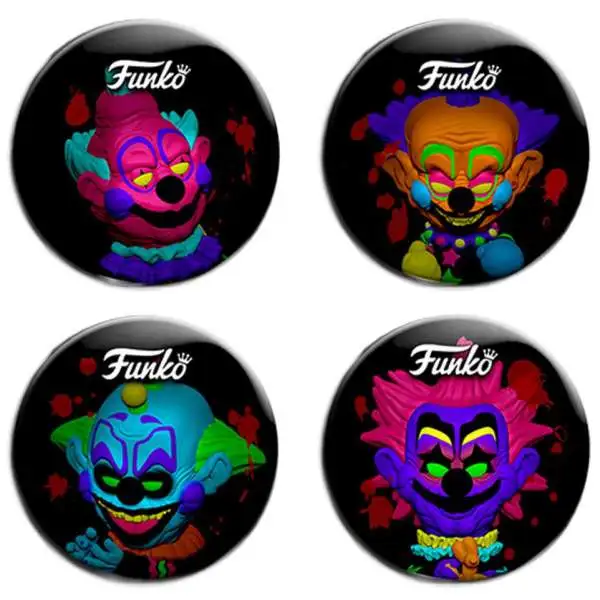 Funko 35th Anniversary Killer Klowns From Outer Space Exclusive 2.5-Inch Button 4-Pack