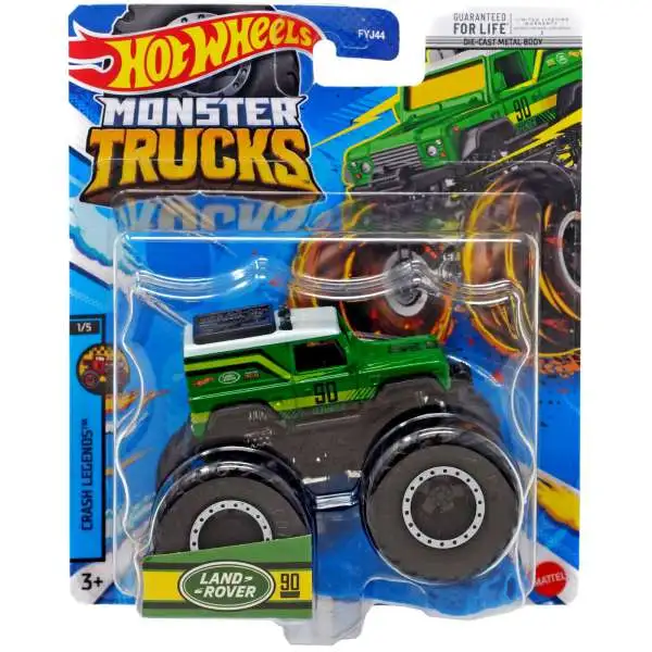 Hot Wheels Monster Trucks Crash Legends Land Rover Defender 90 Diecast Car #1/5