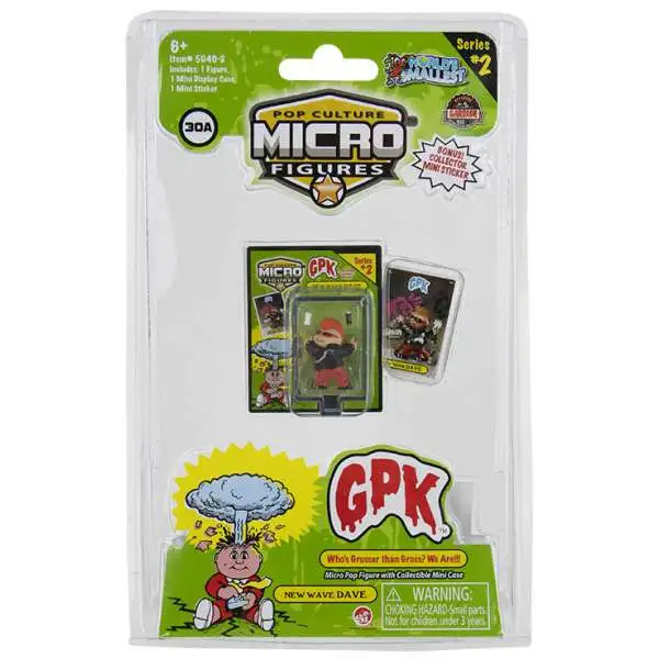 World's Smallest Garbage Pail Kids GPK Series 2 New Wave Dave Micro Figure