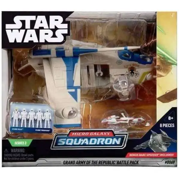 Star Wars Micro Galaxy Squadron Grand Army of the Republic Battle Pack [Blue]