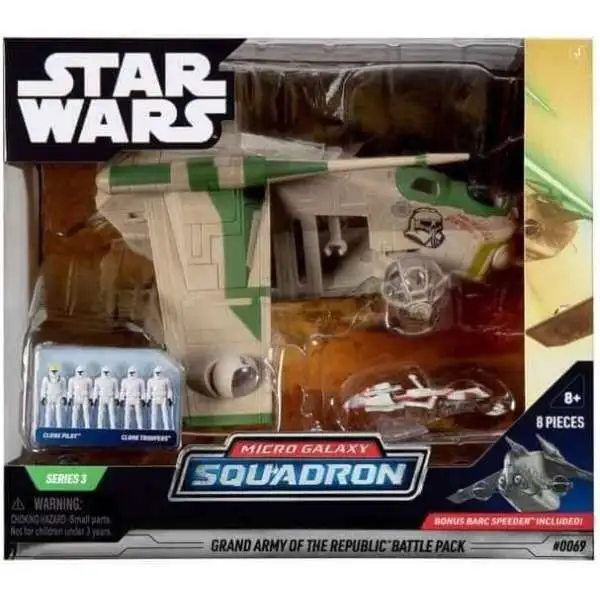 Star Wars Micro Galaxy Squadron Grand Army of the Republic Battle Pack [Green]