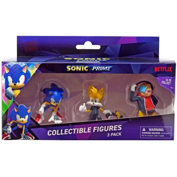 Sonic The Hedgehog Prime Sonic, Tails & Dr. Don't 2-Inch Mini Figure 3-Pack
