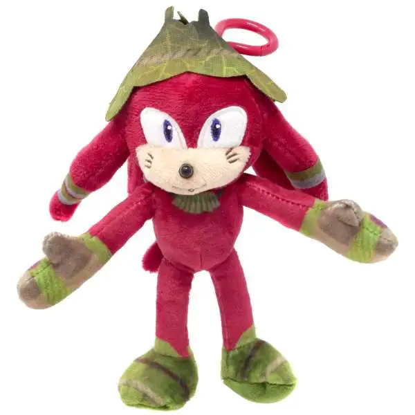 Sonic The Hedgehog Prime Clip On Knuckles 6.5-Inch Plush