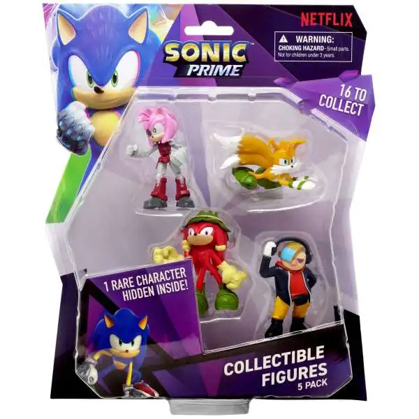 Sonic Boom 3 Action Figure Bundle - Sonic Tails Amy Knuckles Dr