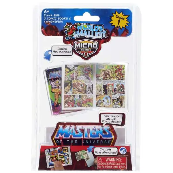World's Smallest Masters of the Universe The Fastest Draw in the Universe 1.25-Inch Micro Comic Book 2-Pack