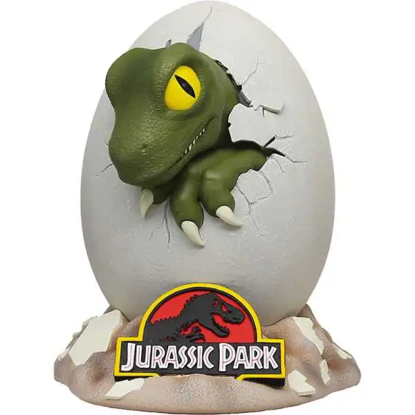 Jurassic Park Raptor Dinosaur 8-Inch Vinyl Figural Bank [Egg Hatching]