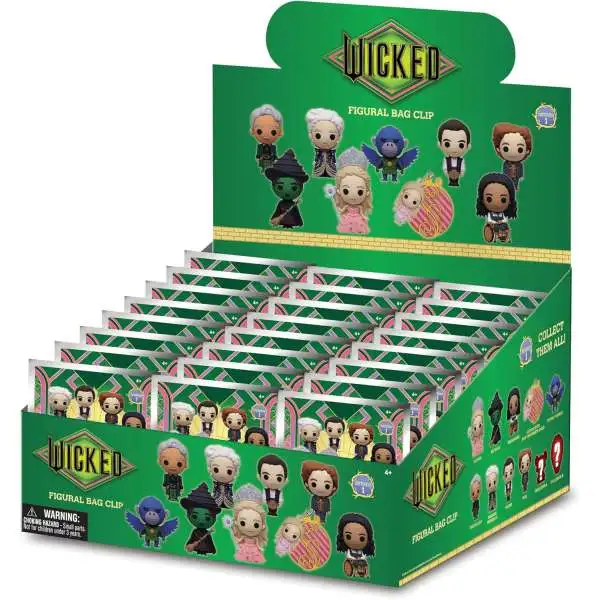 Wizard of Oz 3D Figural Keyring Wicked Series 1 Mystery Box [24 Packs]