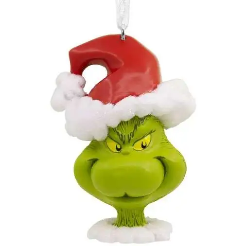 Dr. Seuss How the Grinch Stole Christmas! The Grinch with Santa Hat Ornament