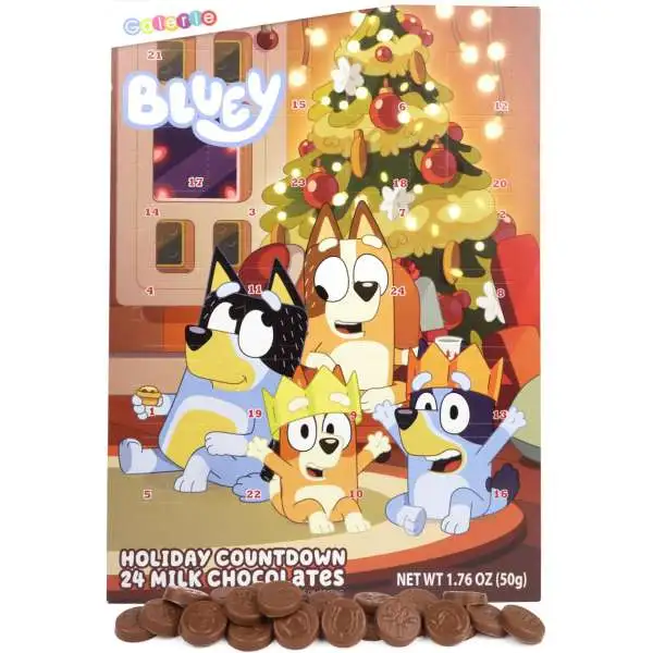 Bluey 2025 Holiday Countdown Advent Calendar [24 Milk Chocolates]