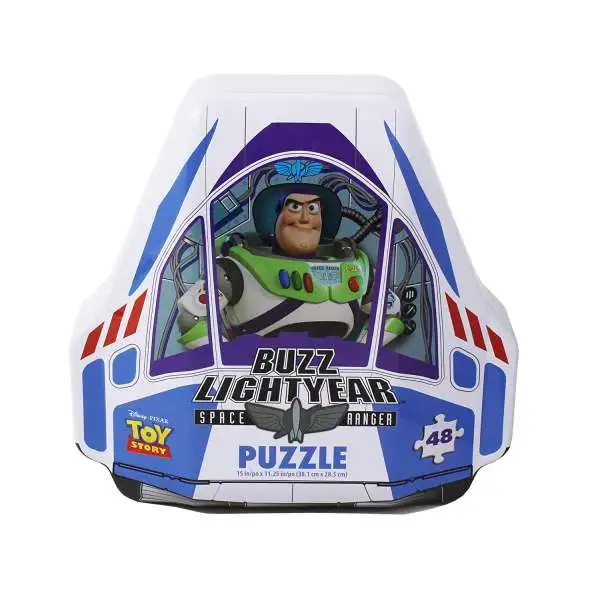 Disney Toy Story 4 Shaped Buzz Lightyear Tin With 48-Piece Surprise Puzzle Puzzle