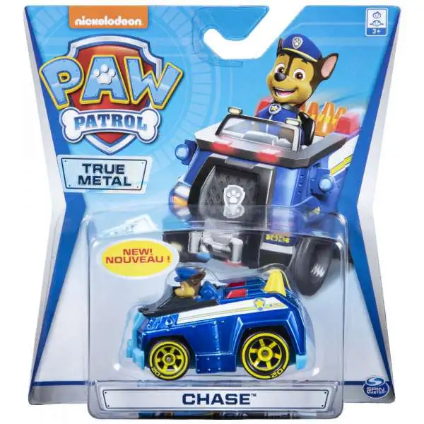 Paw Patrol True Metal Chase Diecast Car [Yellow Tires]