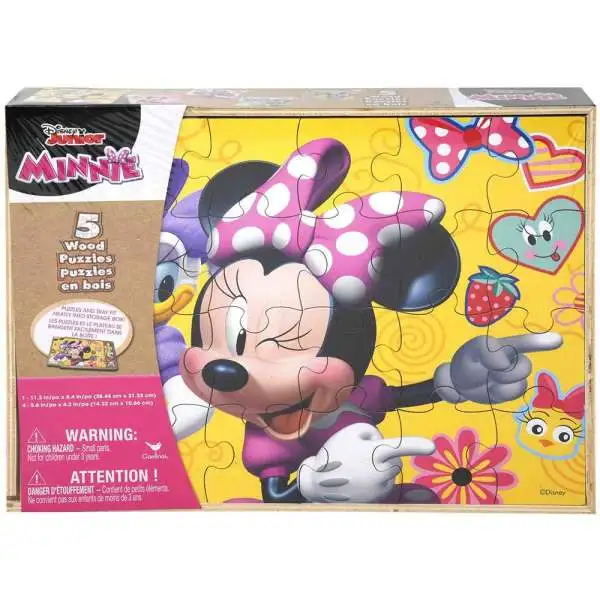 Disney Junior Minnie Mouse Wood Puzzles 5-Pack