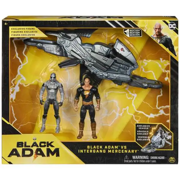 DC Black Adam vs Intergang Mercenary Exclusive Action Figure Set