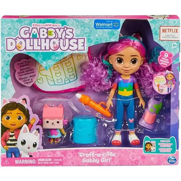 Gabby's Dollhouse Craft-a-Riffic Gabby Girl Exclusive Figure Set