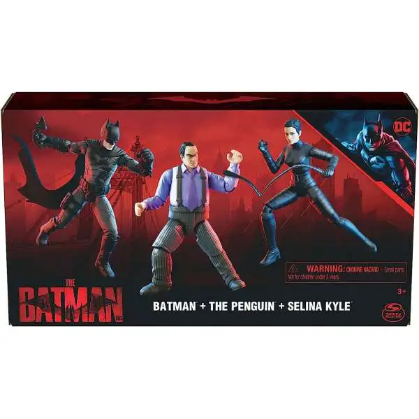 DC The Batman Movie Batman, The Penguin & Selina Kyle