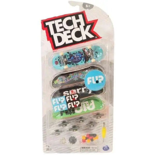 Tech Deck Flip Mini Skateboard 4-Pack