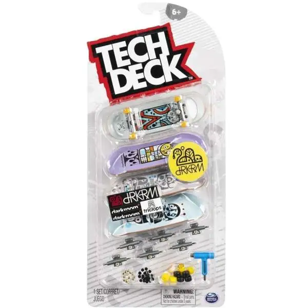 Tech Deck Darkroom Mini Skateboard 4-Pack