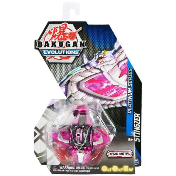 Bakugan Evolutions Platinum Series Stingzer Single Figure & Trading Card [Black]