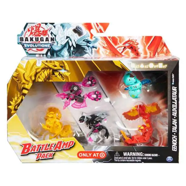 Bakugan Evolutions Eenoch, Talan & Auxillataur Exclusive Battle Amp Pack