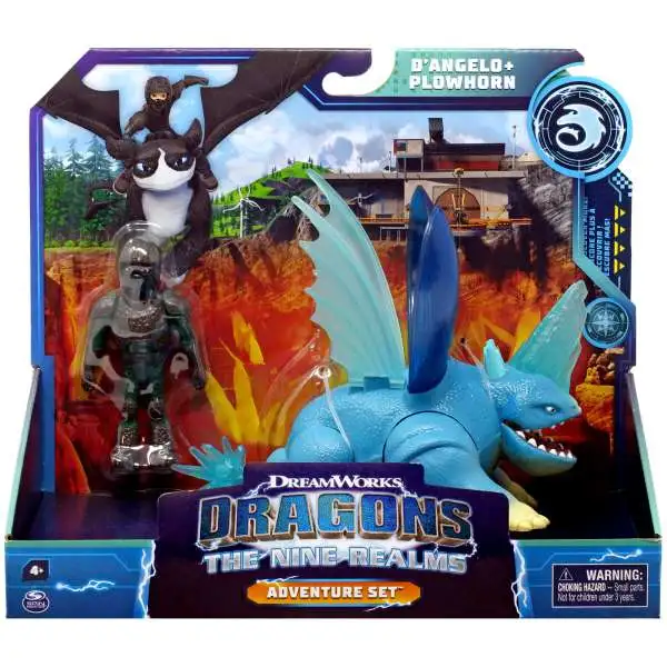Dragons The Nine Realms Adventure Set Tom & Thunder Action Figure [Purple  Version]