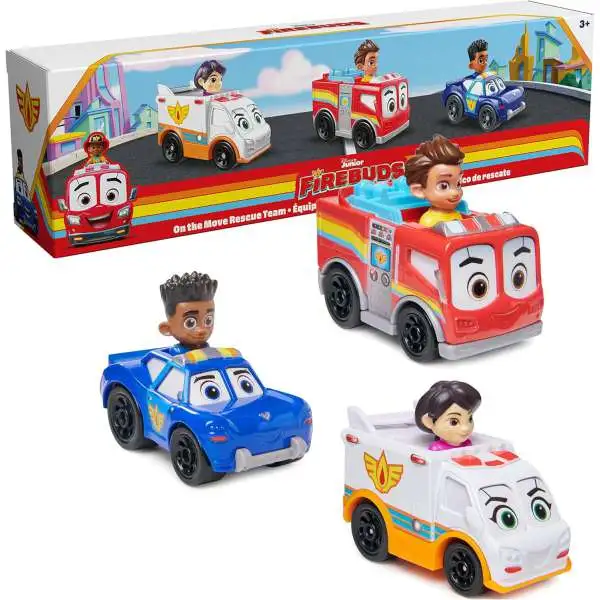 Disney Junior Firebuds On the Move Rescue Team Vehicle 3-Pack