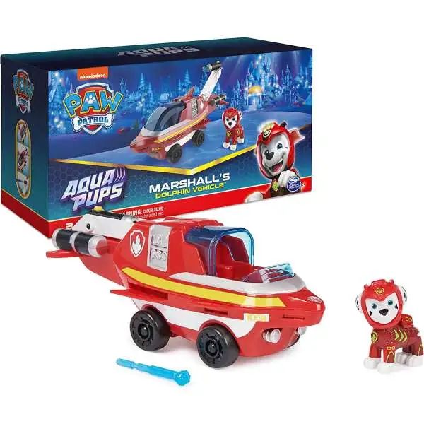 Paw Patrol Aqua Pups Marshall's Dolphin Vehicle [Boxed]