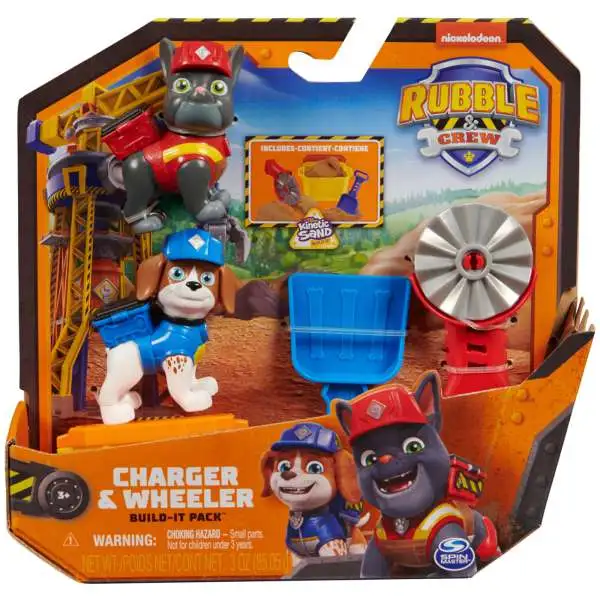 Paw Patrol Rubble & Crew Charger & Wheeler Build-It Pack