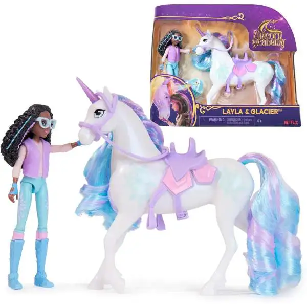 Unicorn Academy Layla & Glacier Figure Set